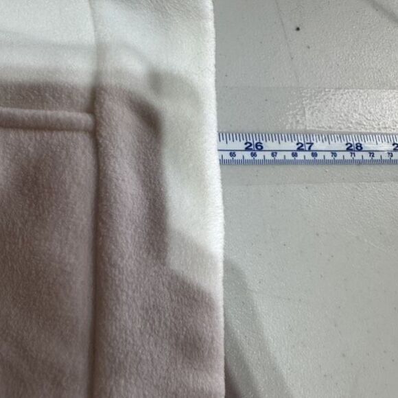 Crown & Ivy NWT Women's Ivory Tartan Plaid Fleece Pullover Jacket Size L Holiday - Picture 11 of 11